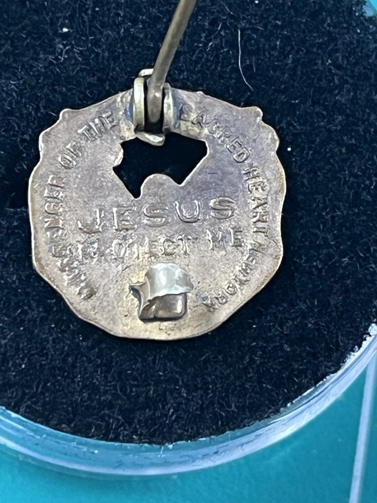 WWII US Homefront Religious Pin Jesus Protect Me