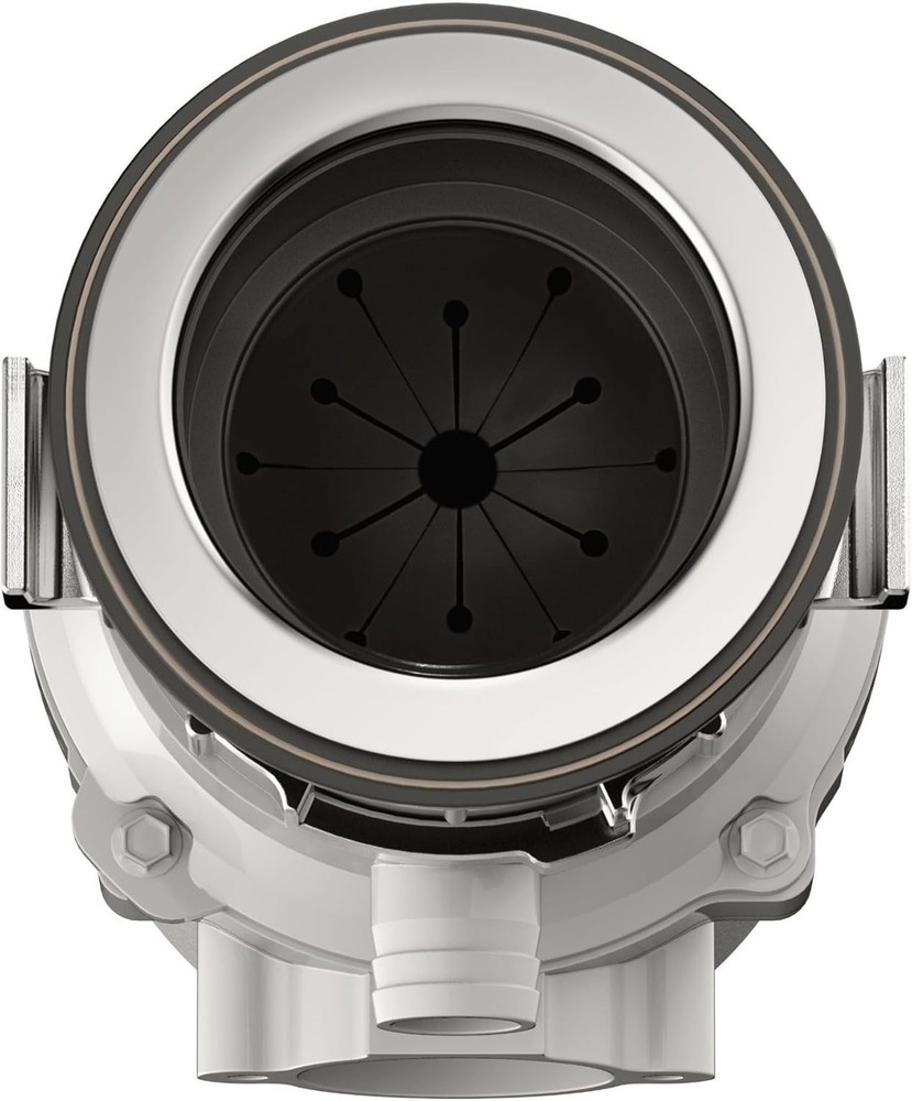 Compact 1/2 HP Garbage Disposal - Continuous Feed, EZ Mount, Plug-in, Reliable