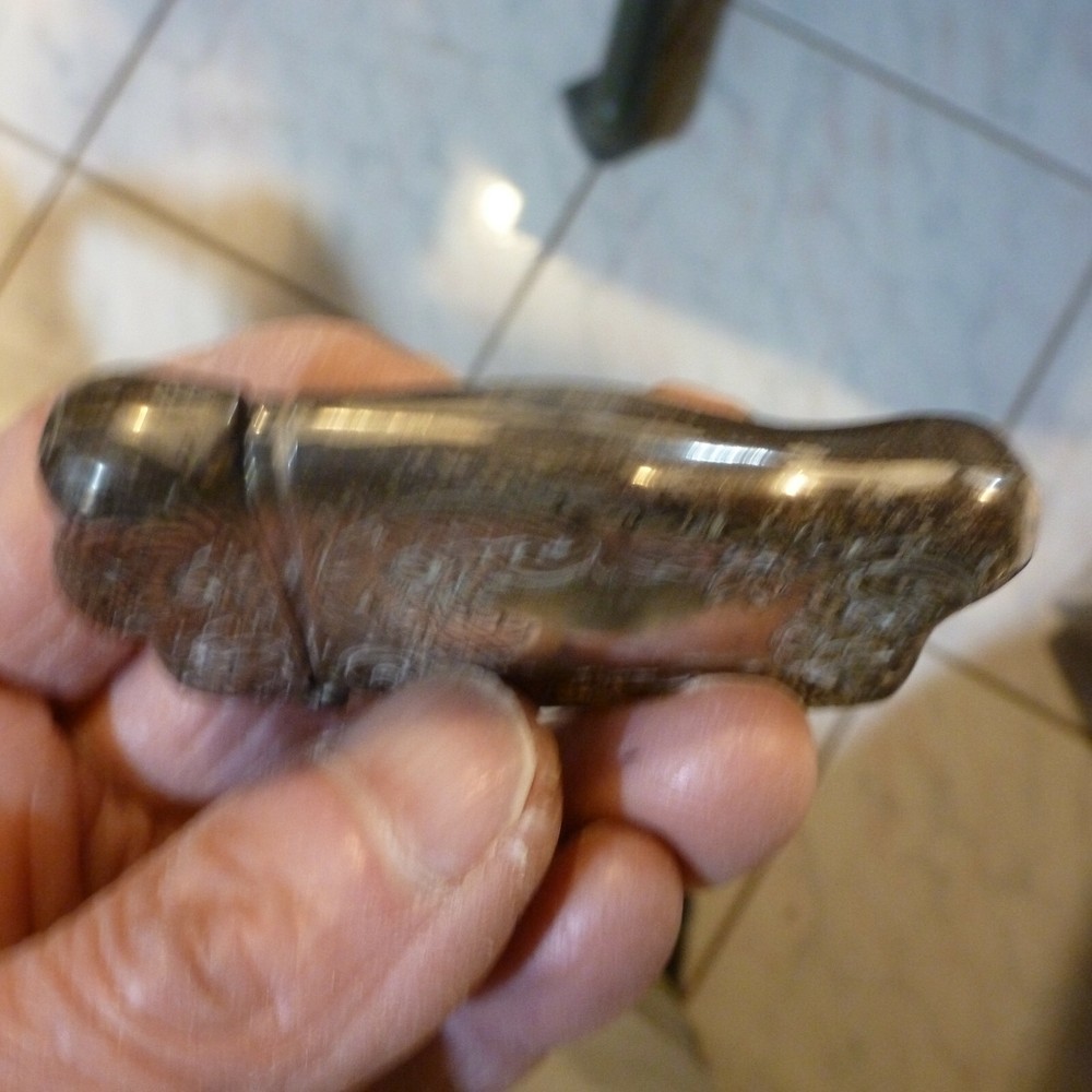 ANTIQUE 3D FLORAL STERLING SILVER MATCH SAFE