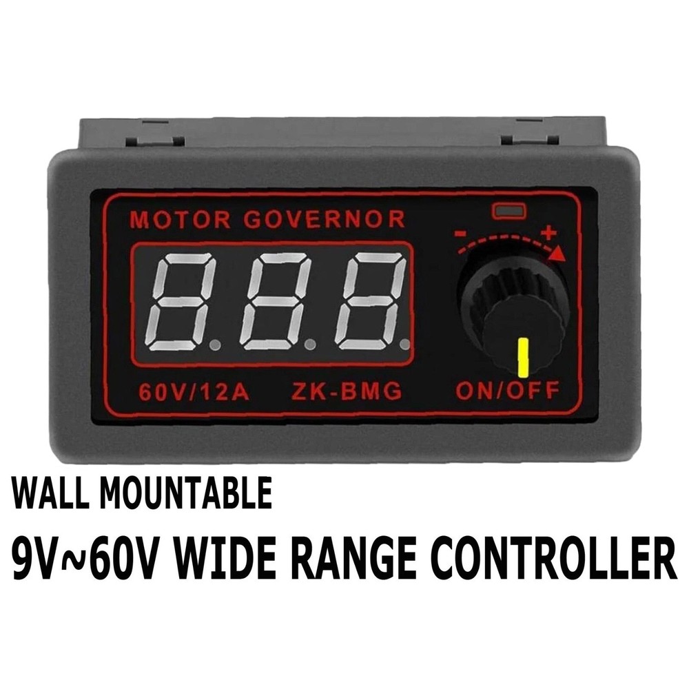 DC 9-60V PWM Motor Controller Module Digital Encoder Speed Adjustment 500W