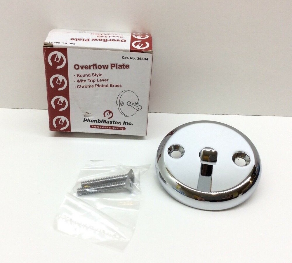 PlumbMaster Round Overflow Chrome Plated Brass 36534