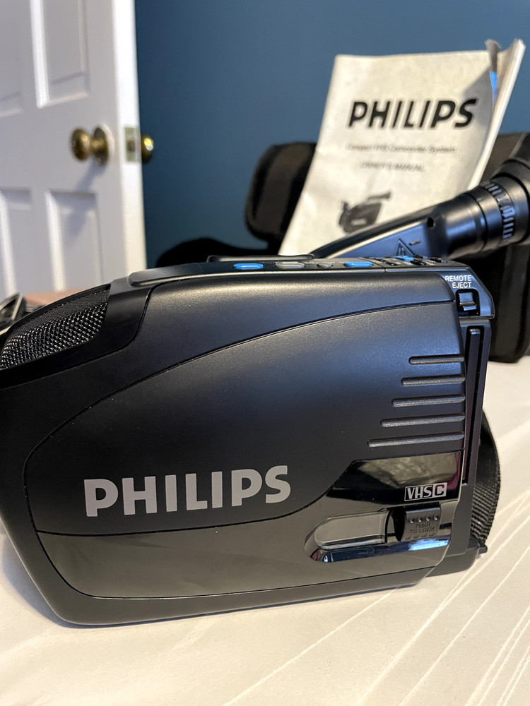 Vintage Philips VHS Camcorder PVR850 UNTESTED