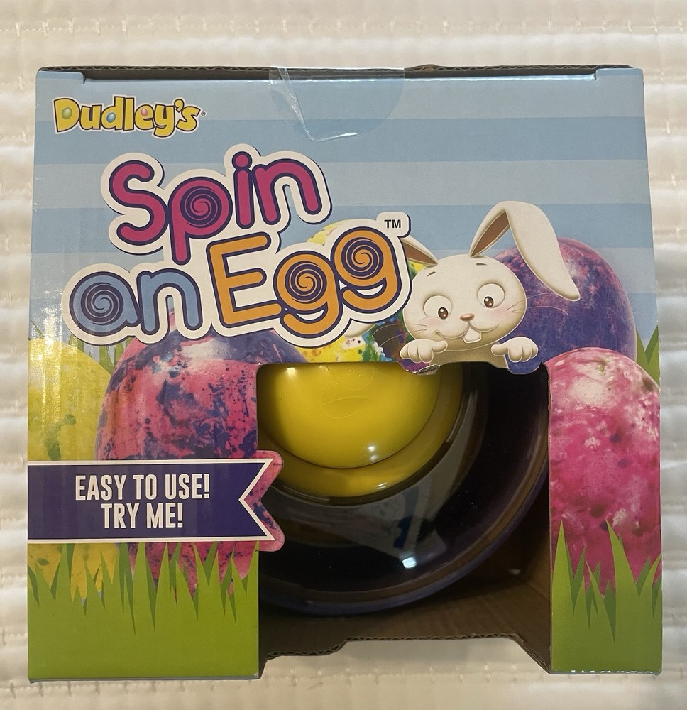 New Dudley’s “Spin An Egg” Decorating Dye Easter Egg Coloring Kit With 5 Colors