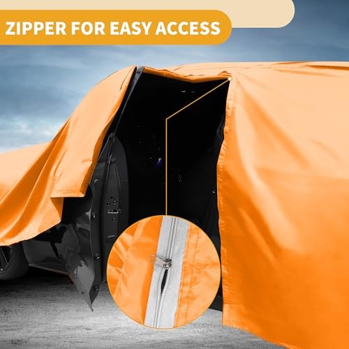 Car Cover Waterproof All Weather Automotive Outdoor Anti-UV Full Exterior