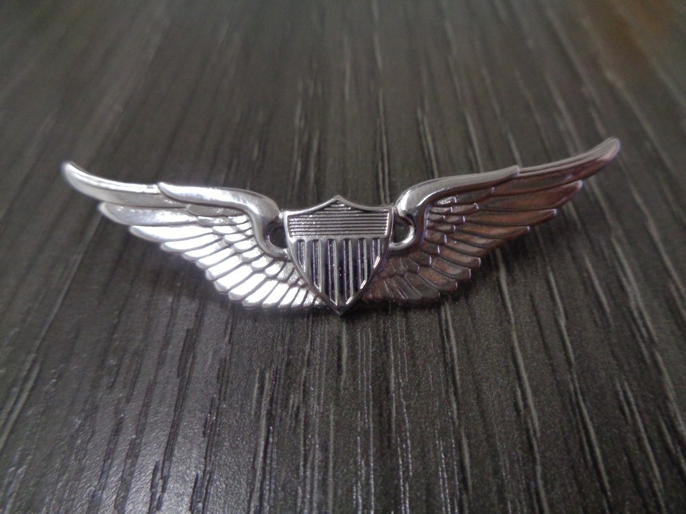 US Army Aviator Basic Badge, Full-Size, BRITE (each) NWOT