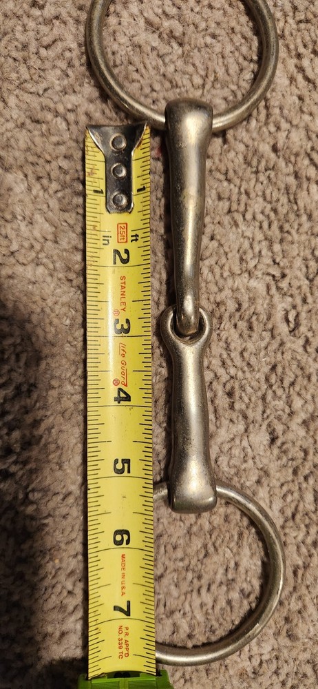 Loose O ring snaffle bit , 5" stainless steel, Uses