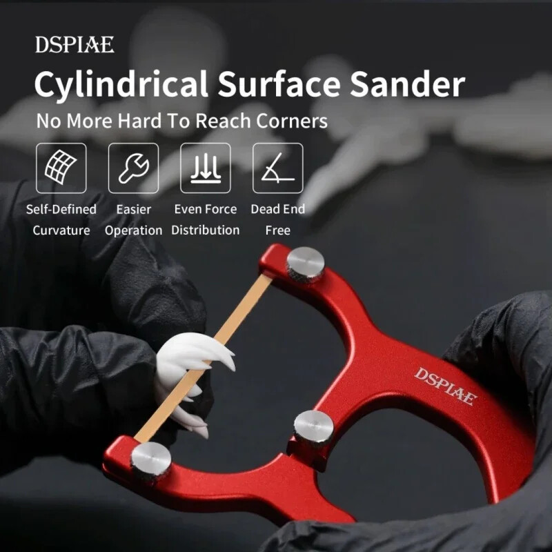 DSPIAE AT-CSS Curved Surface Sander Handhold Grinding Tools Model Hobby Polisher