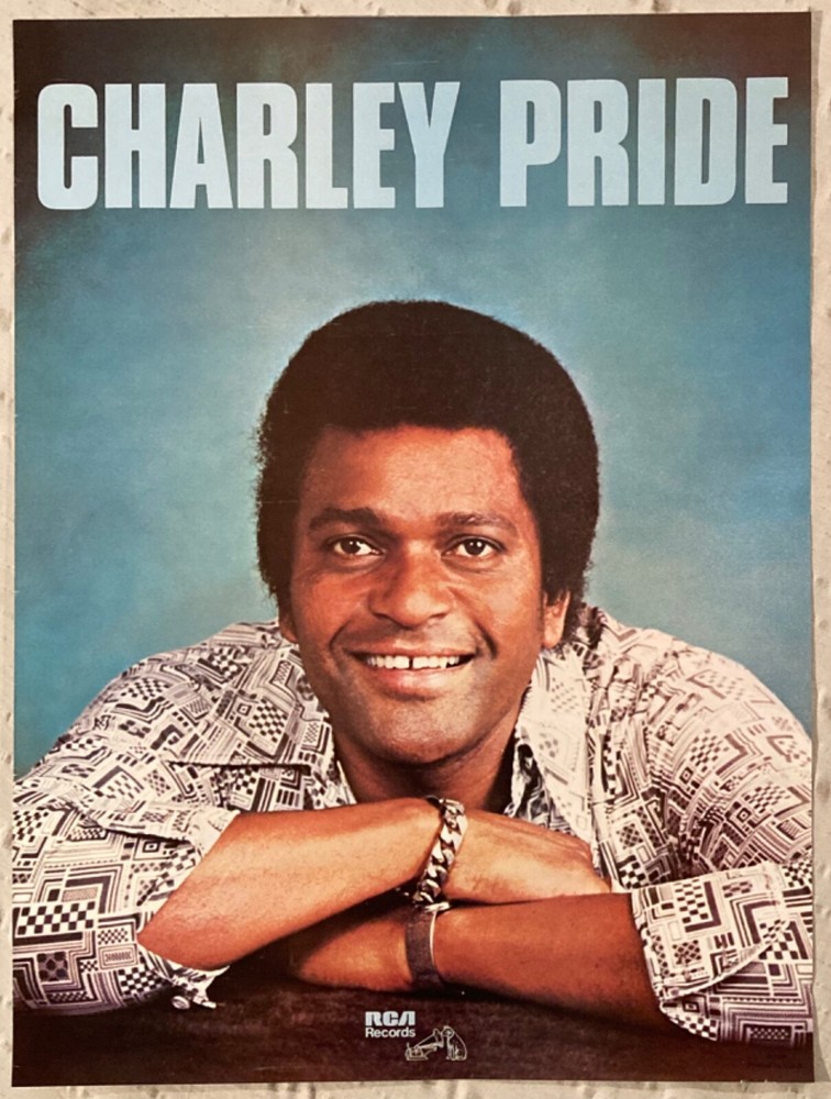 Charley Pride 1976 Promo Poster RCA Records Country Music O