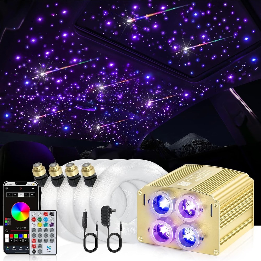 Car Starlight Headliner Kit 4 Colors