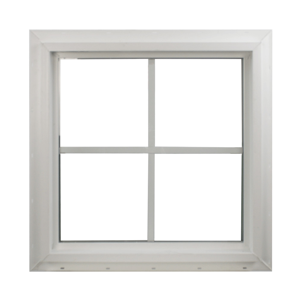 Double Pane Window 16" x 16" with Grids, Argon Filled, Low-E Glass Square Window