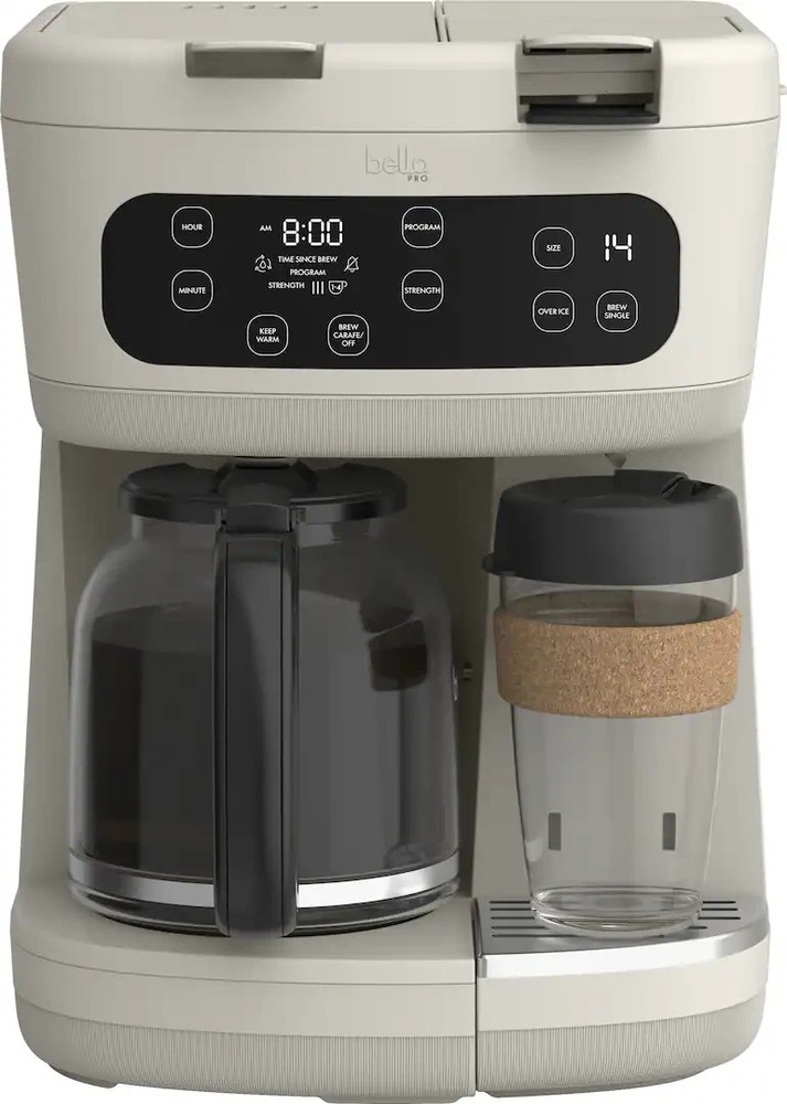 Bella PRO  MultiBrew 12-Cup Drip & Single-Serve Coffee Maker - Black Stainless