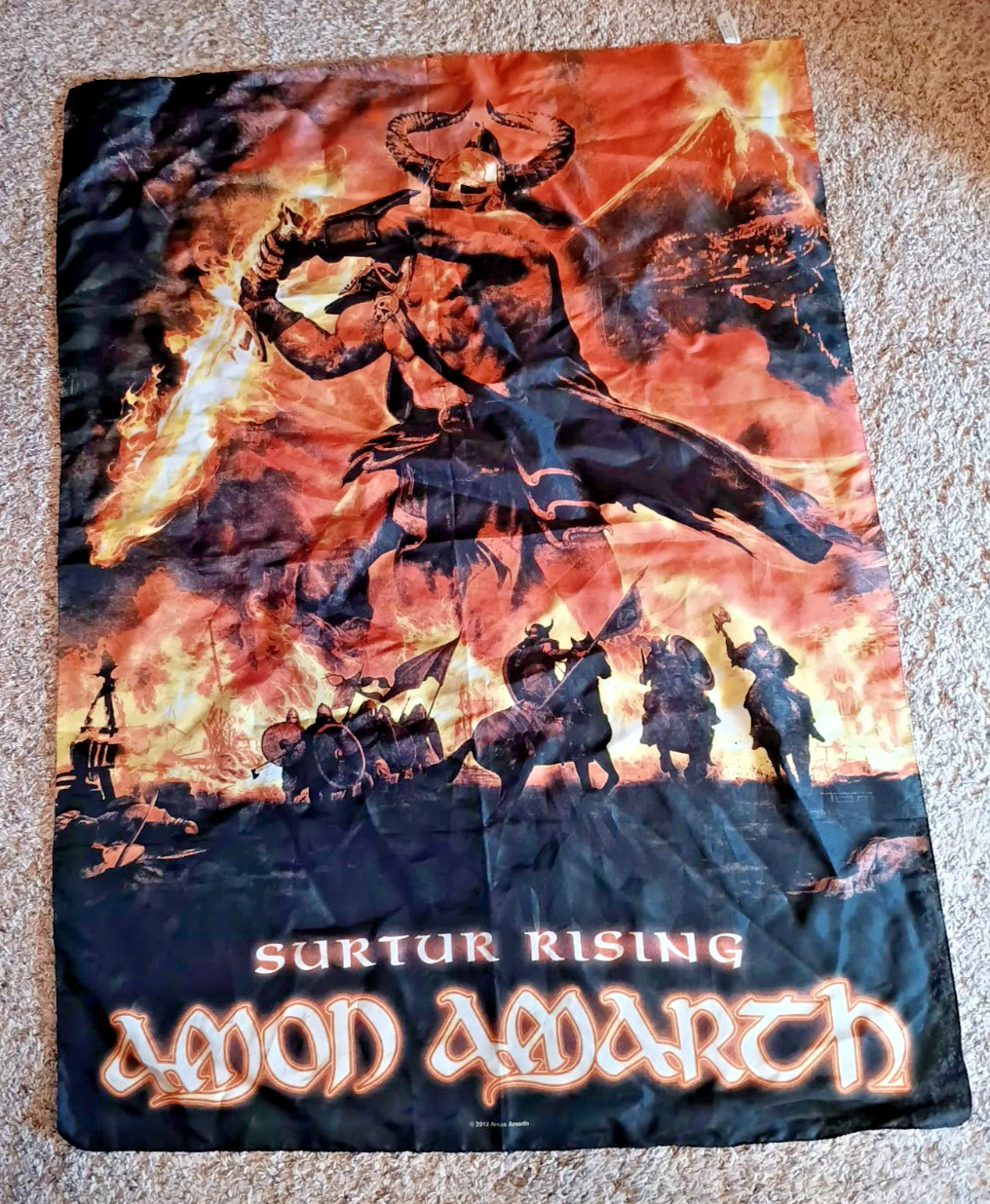 Amon Amarth Band Fabric Banner Flag Poster Wall Art 2012 Italy