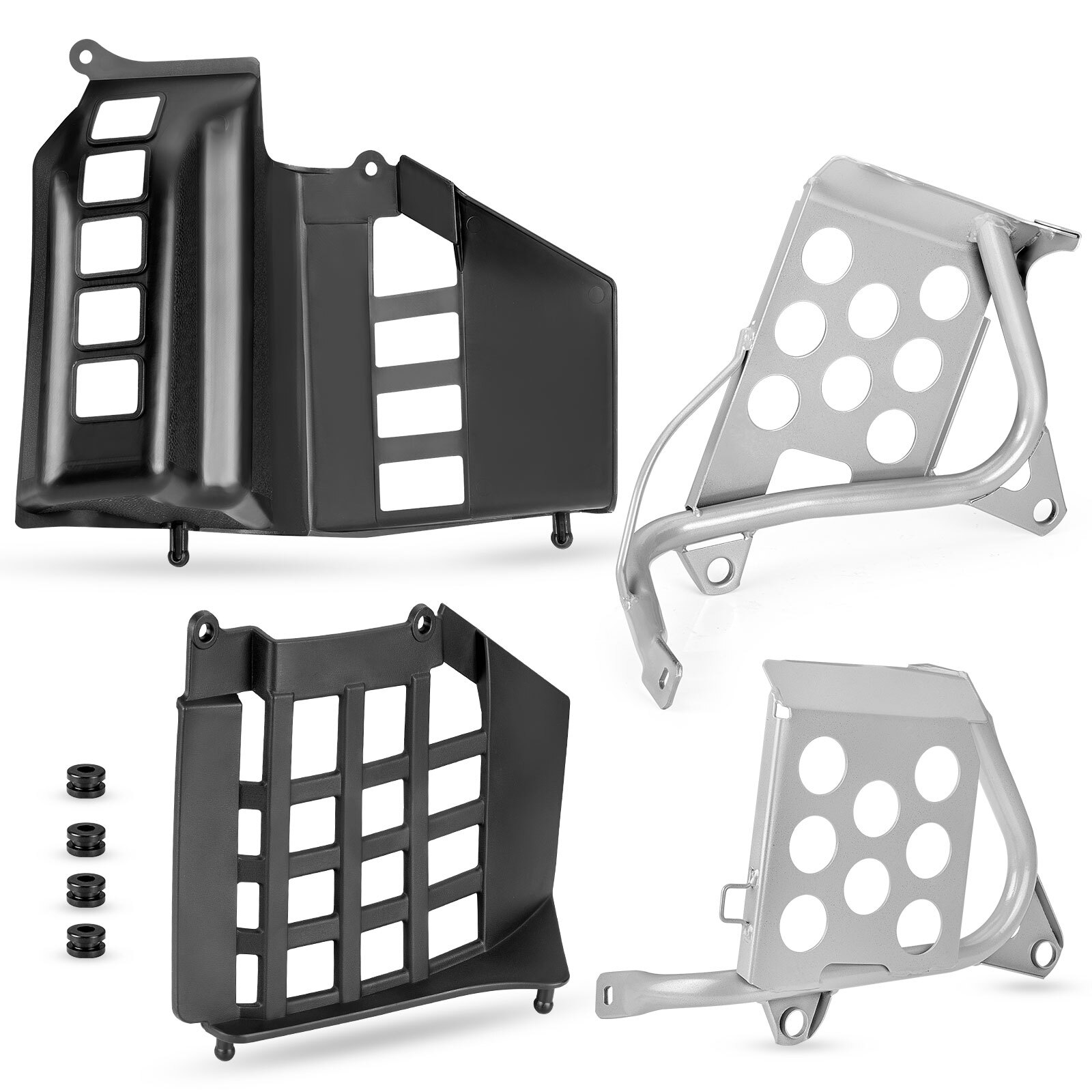 Left Right Heel Guards Guard Foot Rest & Nerf Bars For Yamaha Banshee 350 90-06