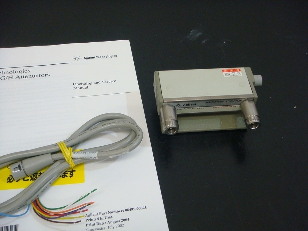 Agilent 8495G‑001 DC‑4GHz 70dB Programmable Step Attenuator Tested Working