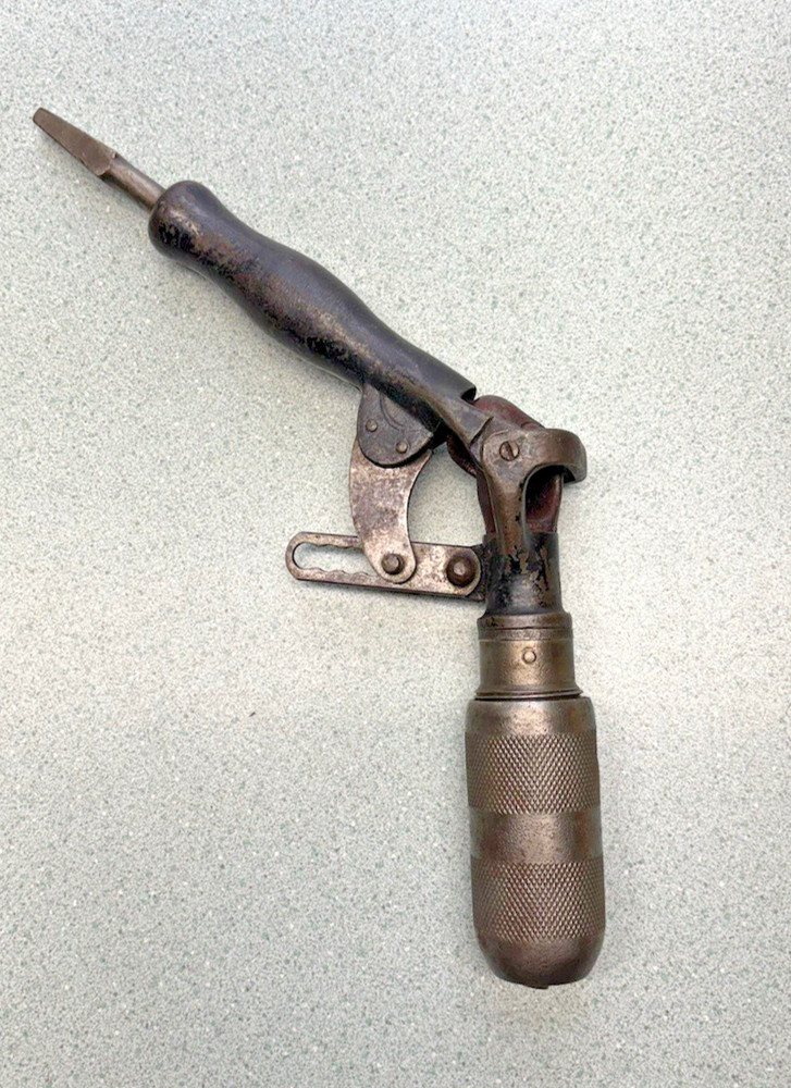 bit brace ANGLE DRILL ATTACHMNET MILLERS FALLS tool early model