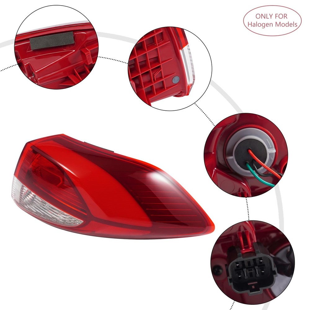 Tail Light for Tucson 2016-2018 Passenger Side Halogen Version 92402D3010
