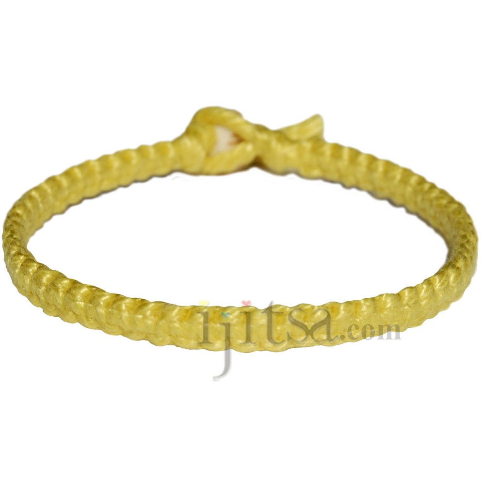 Lemon flat cotton bracelet or anklet