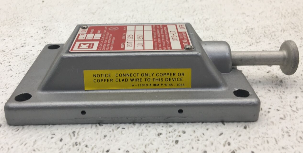 XTS-1T KILLARK EXPLOSIONPROOF SWITCH COVER 20 AMP