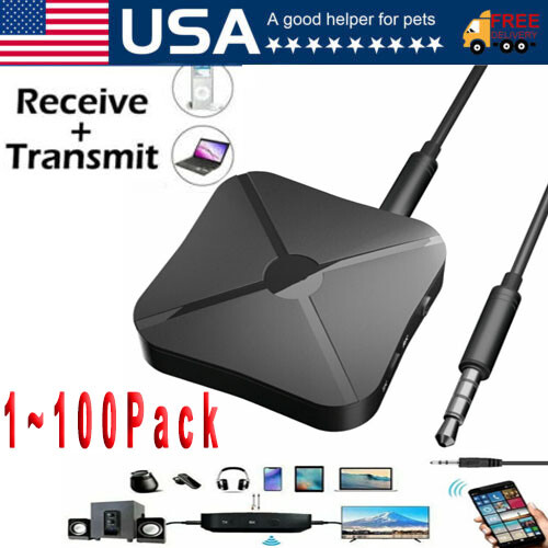 2in1Bluetooth Transmitter Receiver Wireless Adapter TV Home Stereo A2DPAudio Lot