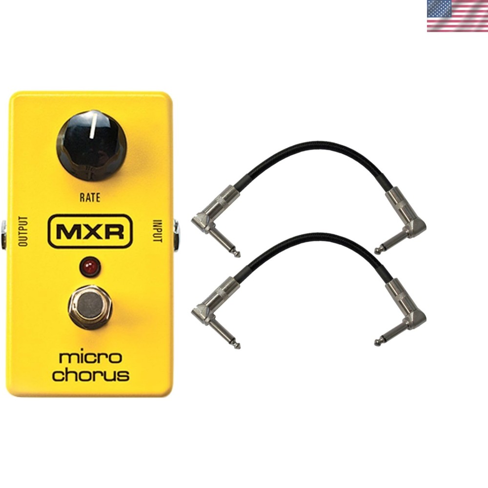 M148 Micro Chorus Guitar Effects Pedal w/2 FREE 6" Patch Cables
