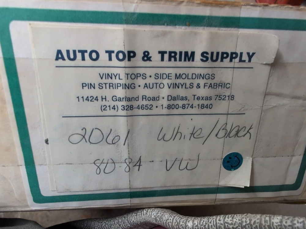 80-84 VW Golf/Rabbit/Cabrio Replacement Top - White