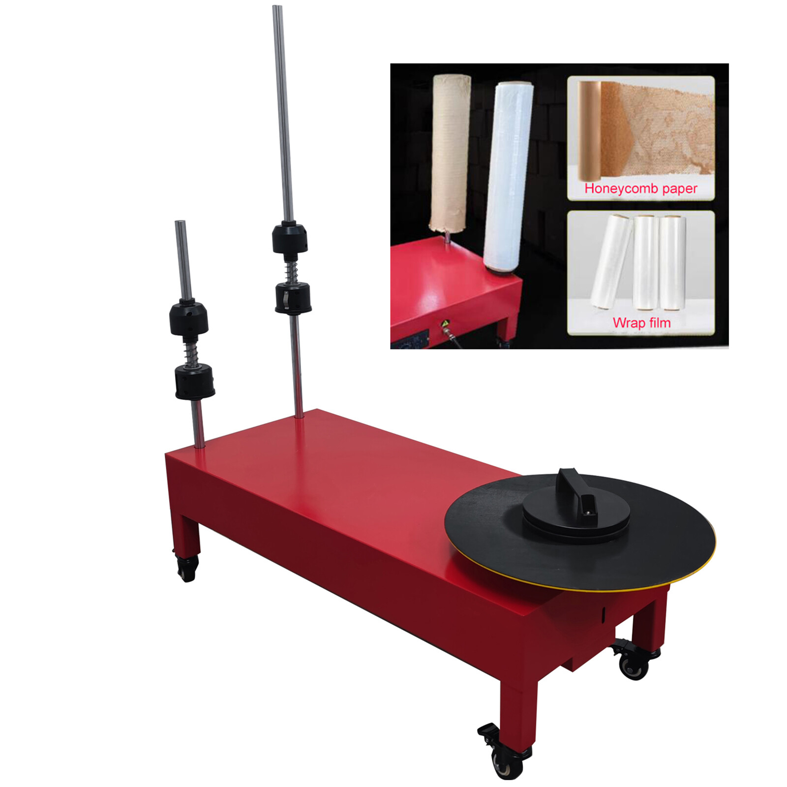 Open Box! 15.7" Electric Stretch Film Wrapping Machine Wrap-around Film Baler