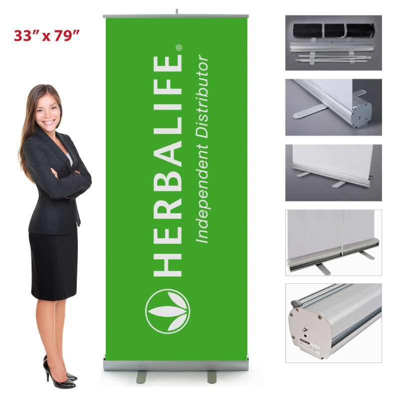 Herbalife  Retractable Banner 33"x79"