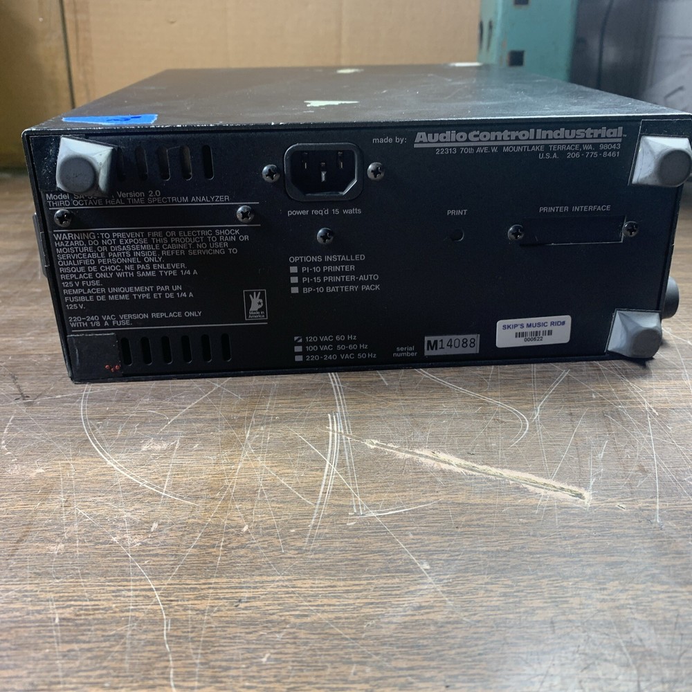 Audio Control SA 3050A Spectrum Analyzer