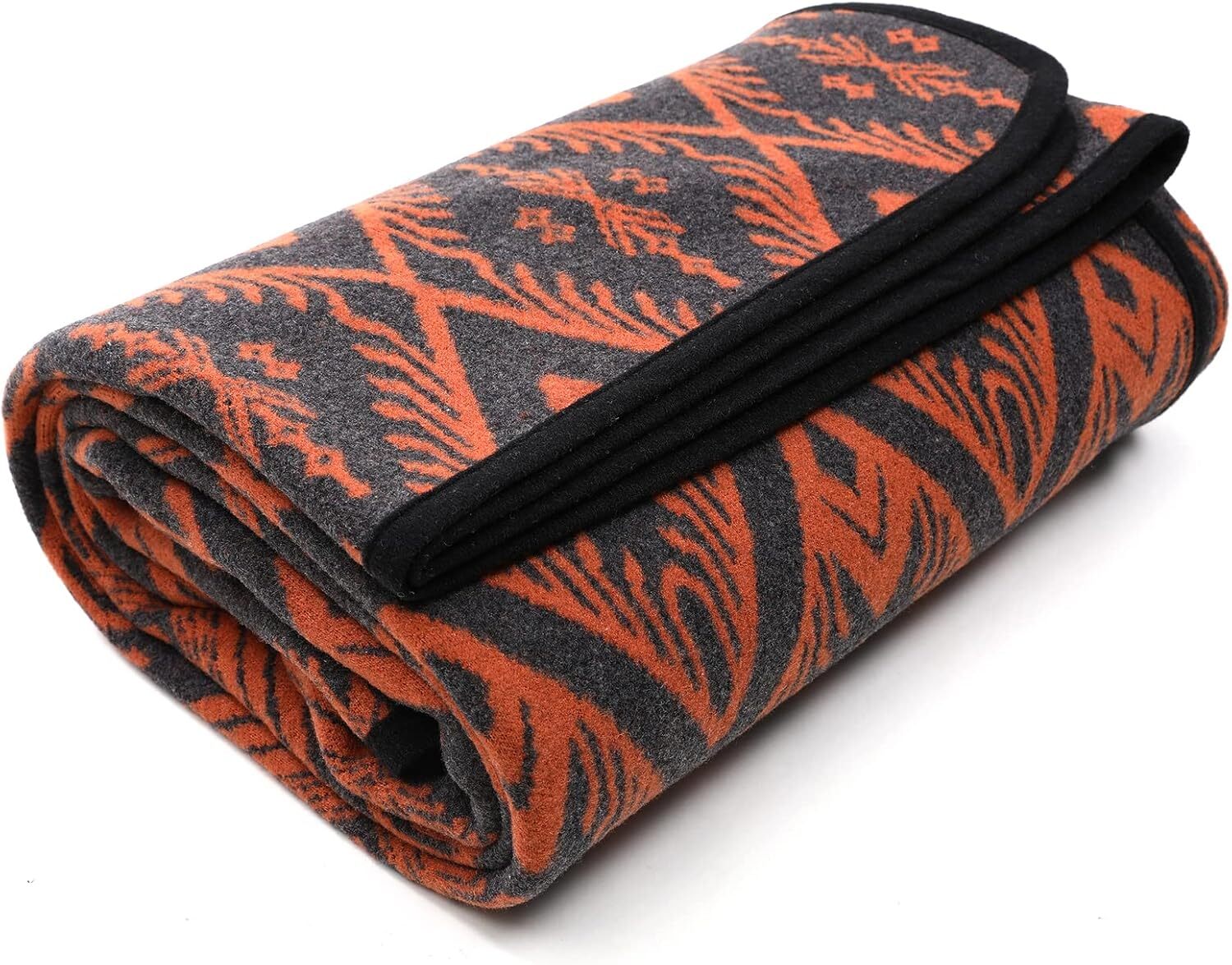 Merino Wool Blanket - 4 lbs Warm, Thick, Washable, Large 87" x63" Throw Outdoors