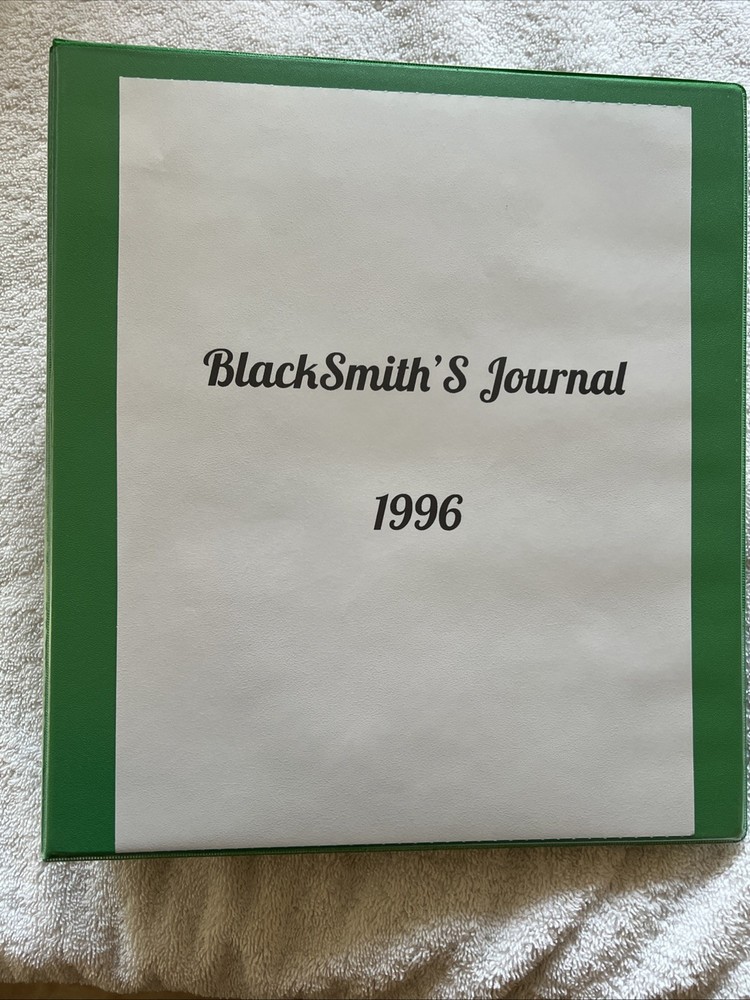Blacksmith's Journal 1996 Complete Year Illustrated Techniques Set