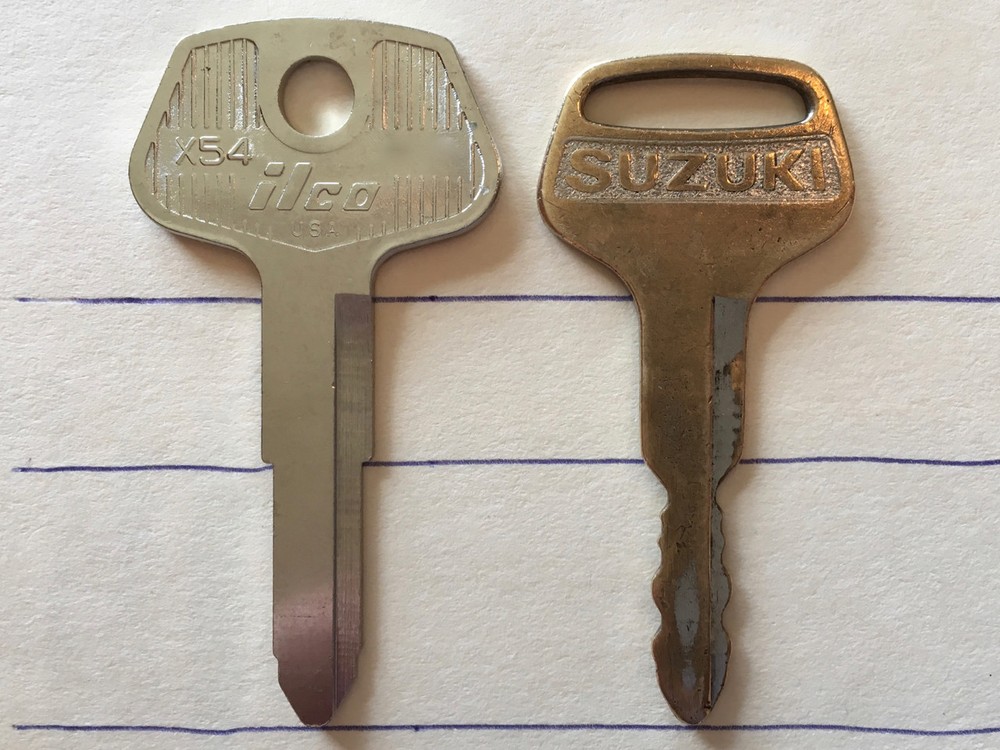 ONE Suzuki Samurai key blank. Correct OEM length; why settle for too long? Nice!