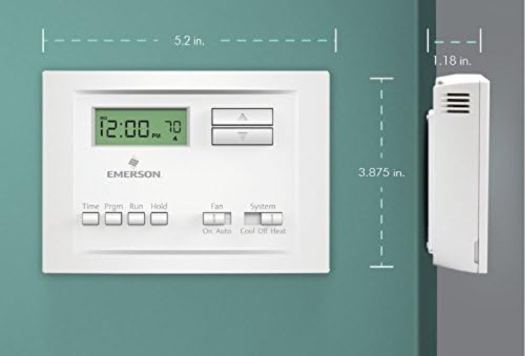 Emerson P150 Programmable Thermostat - 5-2 Day Weekday/Weekend Control