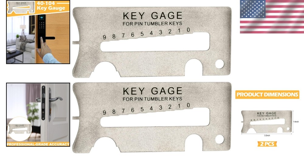 Professional Handy Key Decoder and Gauge Tool - Perfect for Security Upgrades