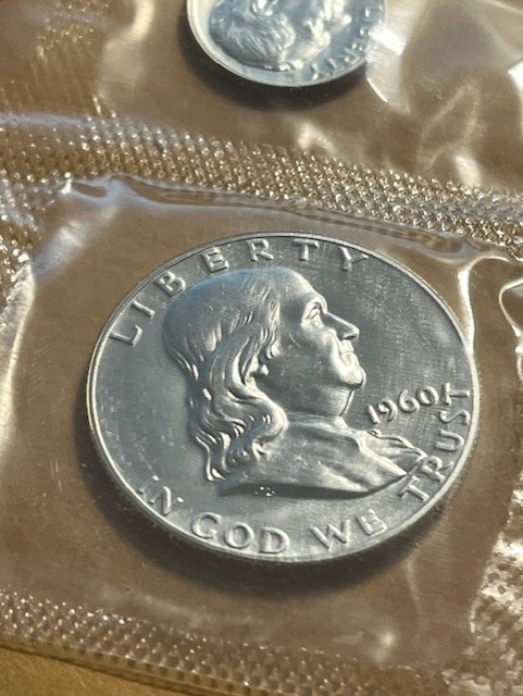 1960 US Mint Silver Proof Set/Opened/OGP #13846