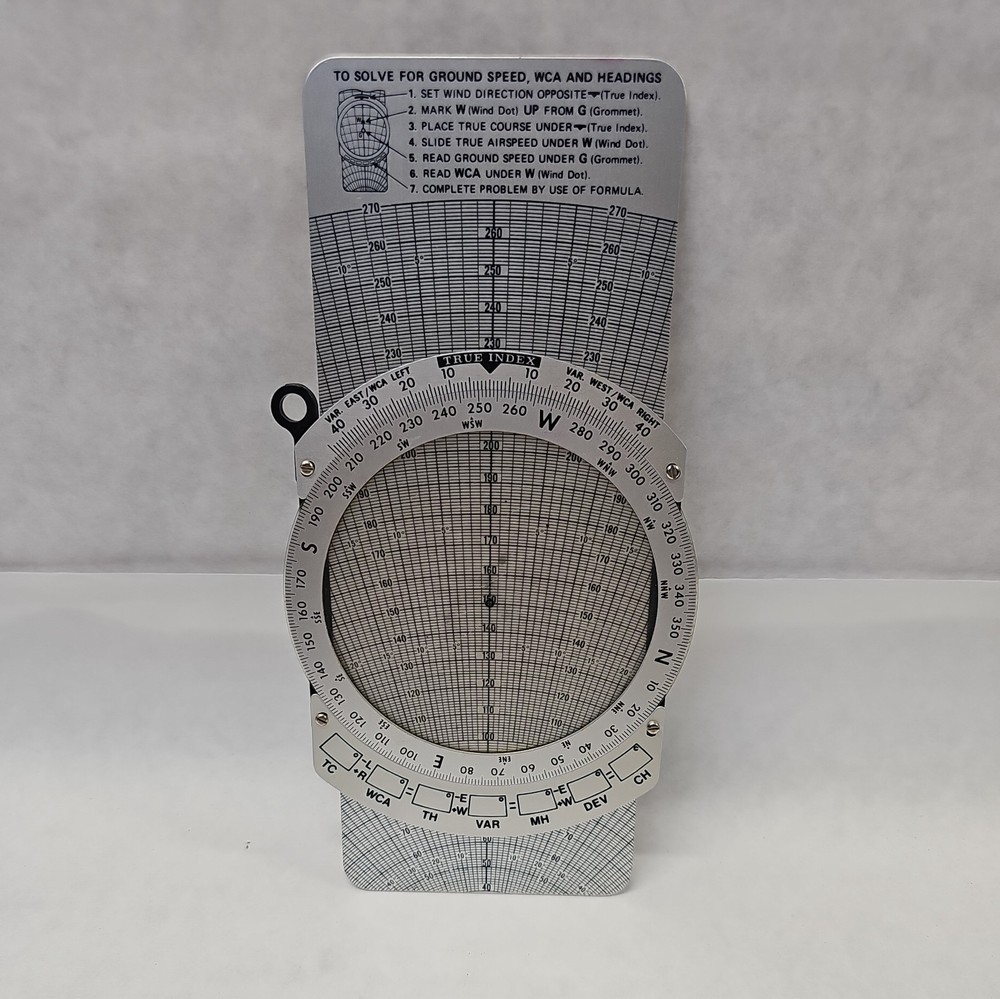 Vintage APR E6 B9 Flight Computer Plotter Instruction Manual Case 1973 Aero Prod