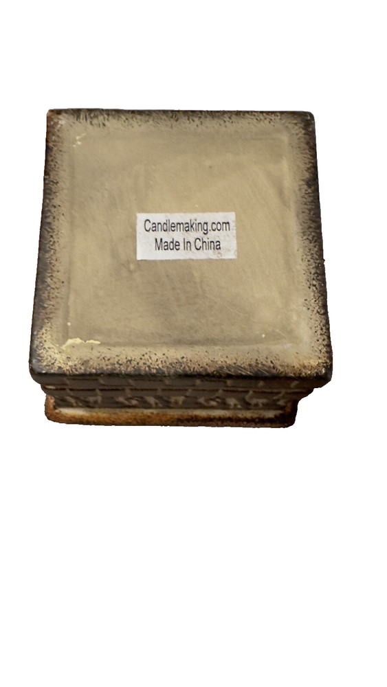 Square Candle Container featuring Safari Elephant -
