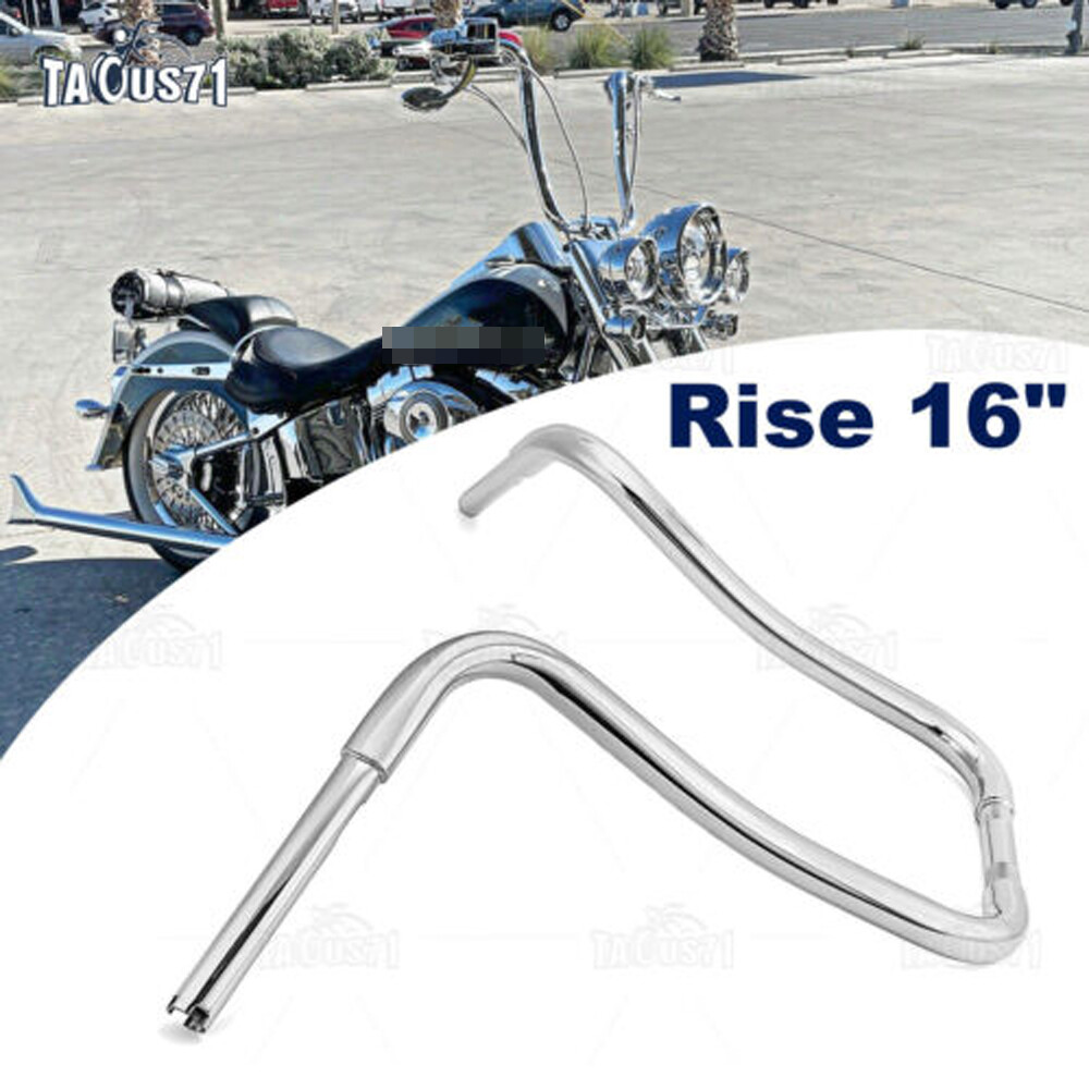 16" Rise Ape Hangers Handlebar For Harley Touring Road Glide Road King