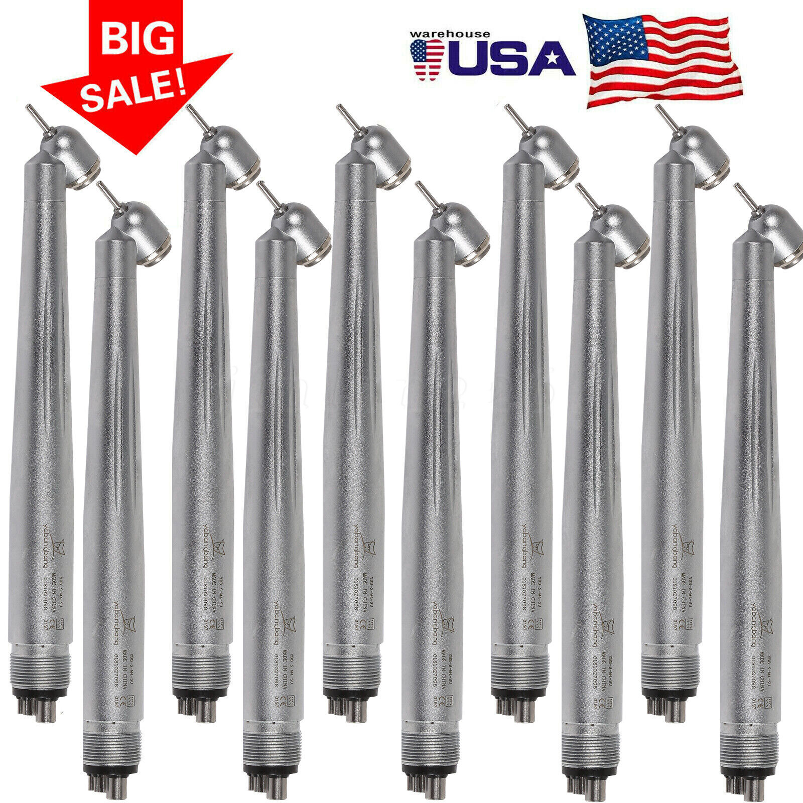 Yabang Dental 45 Degree Surgical High Speed Handpiece Push Button 4Hole 1-10 pcs