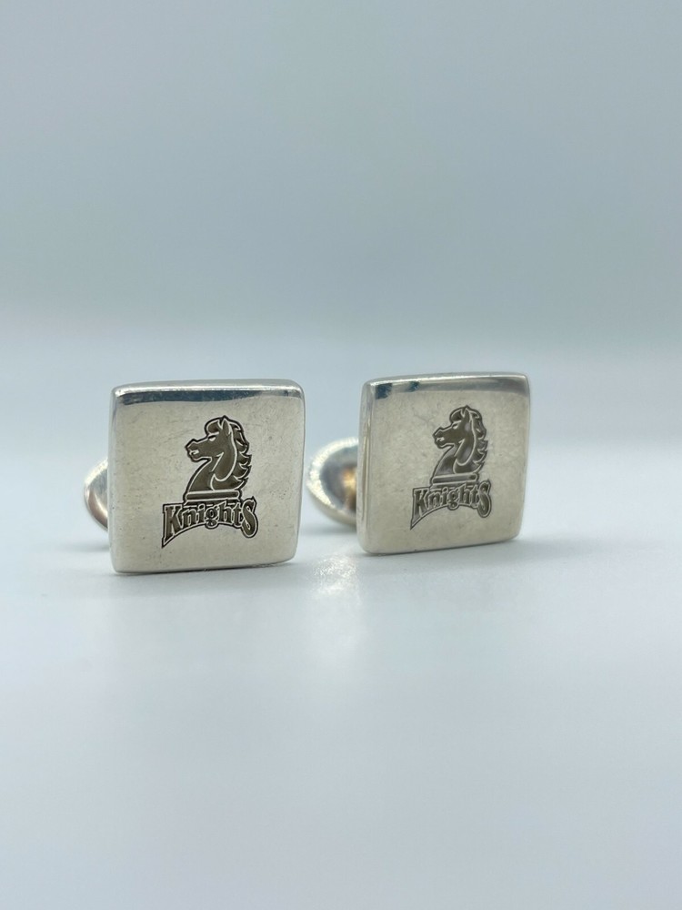 925 Sterling Silver Ringware Knights Team Logo Cufflinks