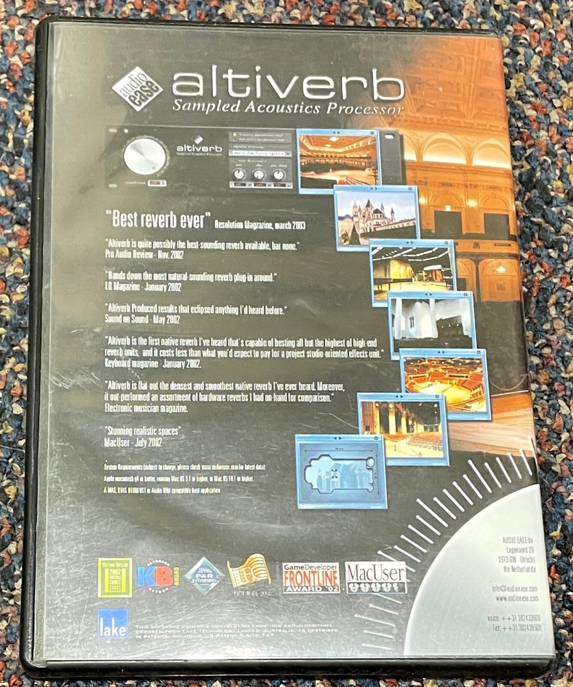 Altiverb - Reverb Plug-in - Audio Ease - MAS