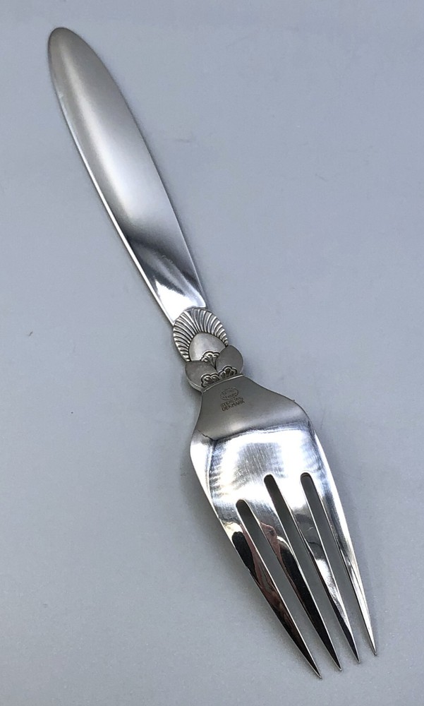 Cactus by George Jensen Sterling Silver place Fork 7.25"