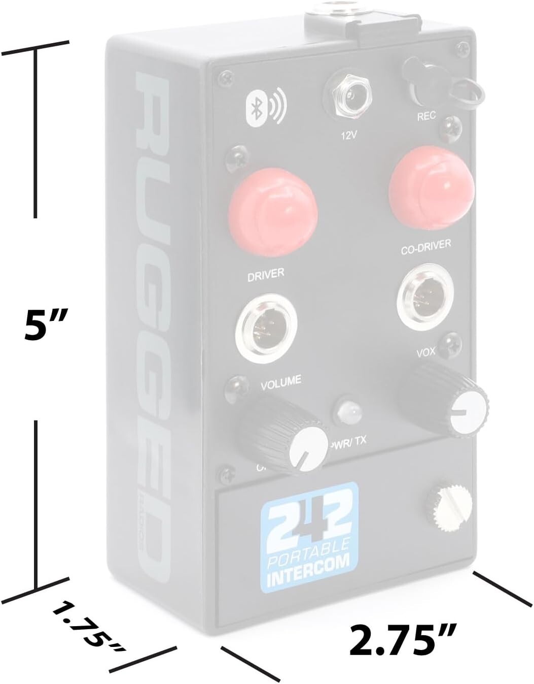 Rugged Radios 2 Seat Portable Intercom Kit w Headsets Communications Electronics