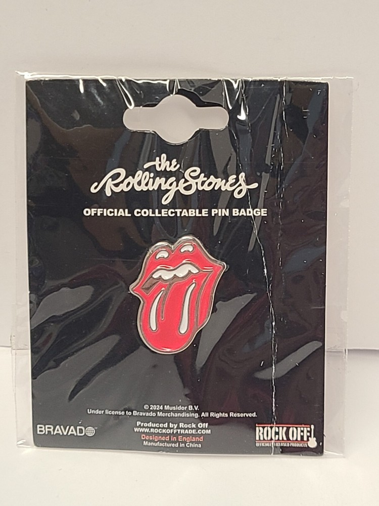 ROLLING STONES - CLASSIC TONGUE - LAPEL/HAT PIN