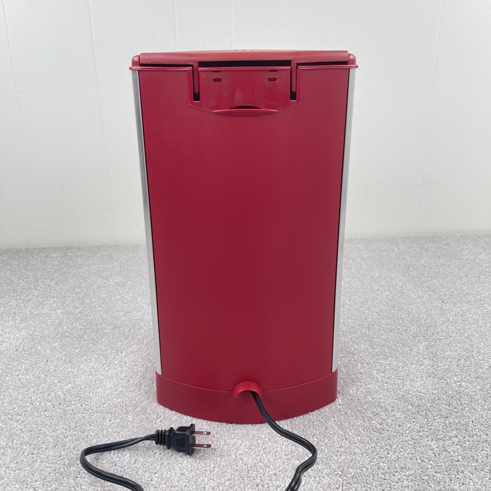 Cuisinart DCC-1200 Coffee Maker Red Brew Central Silver 12 cups