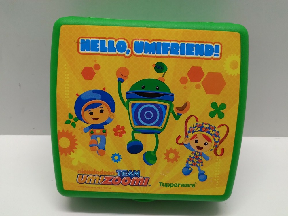 TUPPERWARE GREEN TEAM UMIZOOMI SANDWICH CONTAINER