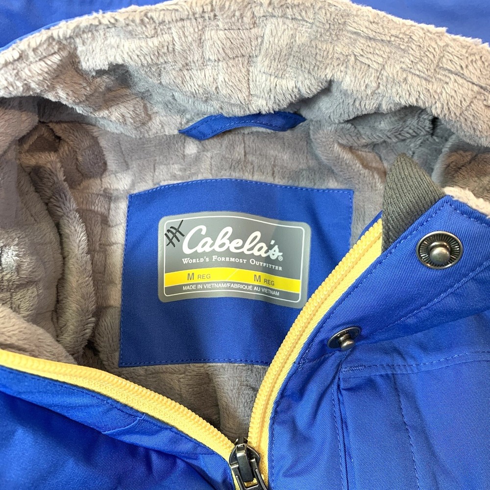 Cabelas Dry-Plus Winter Jacket Size Medium Blue