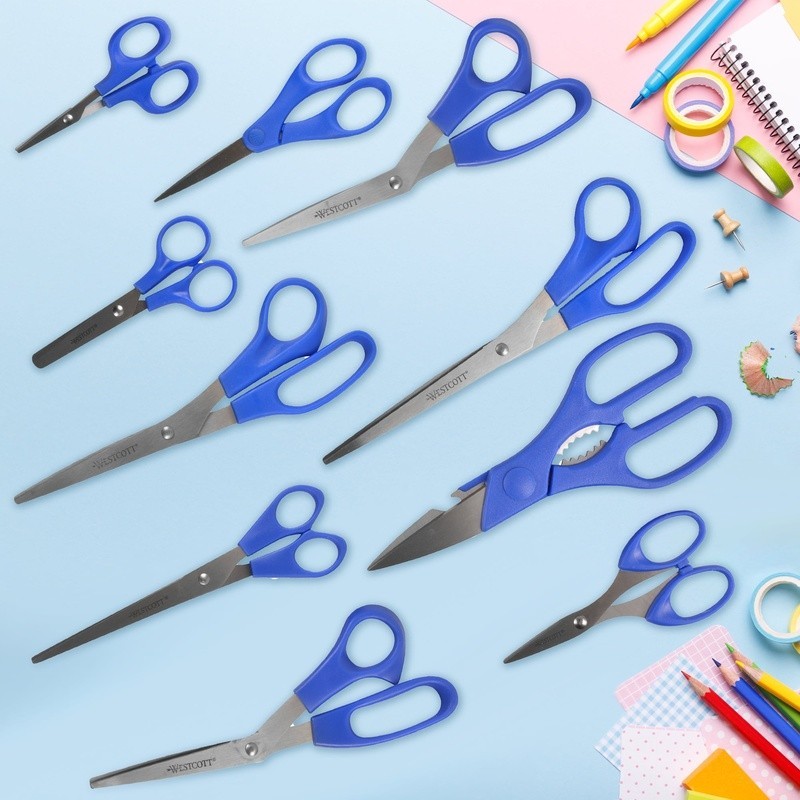 Multipurpose Stainless Steel Scissors Value Pack 10pcs All Purpose Cutting Tools