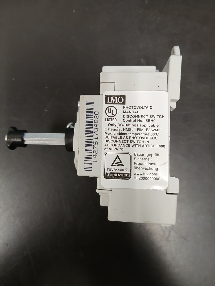 IMO SI32-BMDC64R-2+X/95 Isolation PV Manual Disconnect Switch
