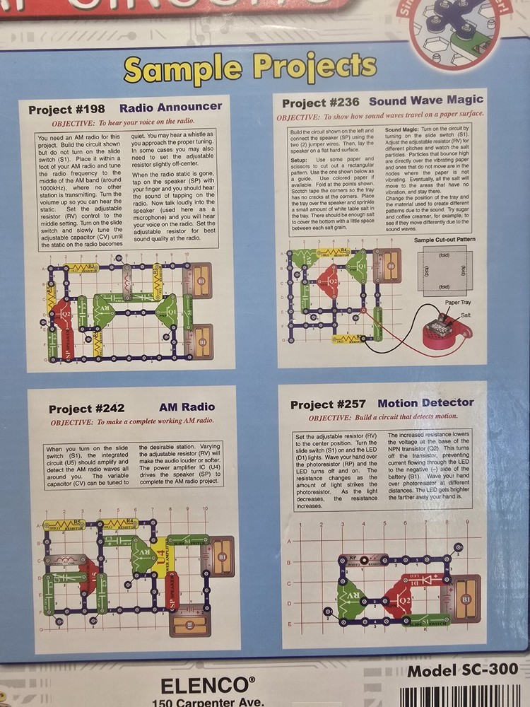 Elenco Snap Circuits SC300 Electronics Kit
