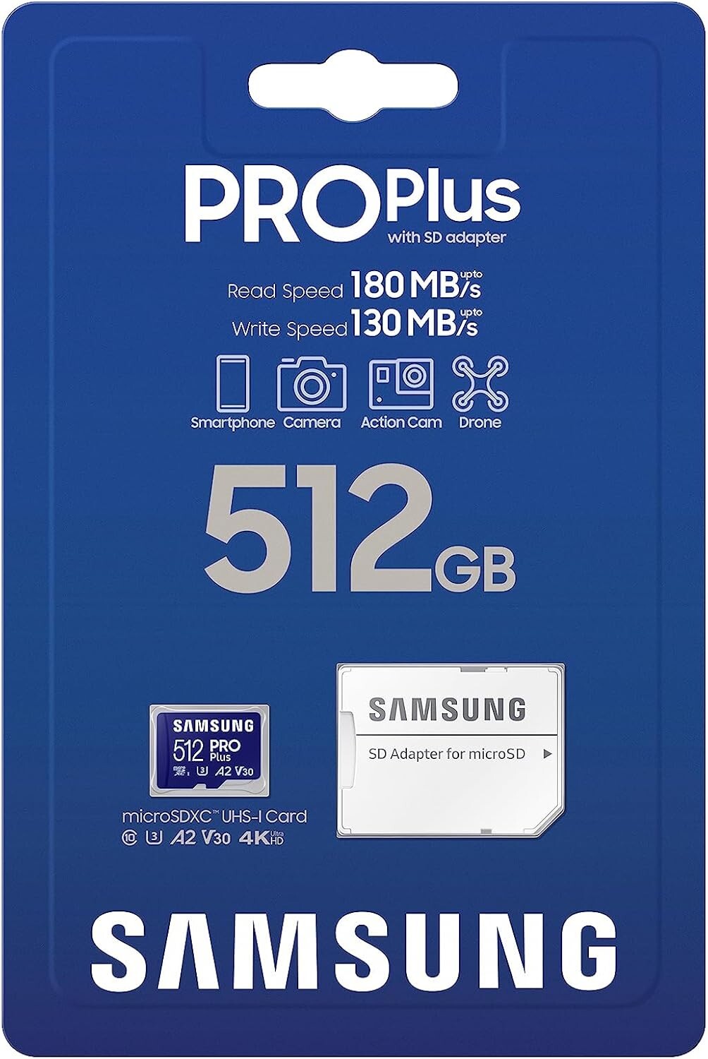 Samsung PRO Plus 512GB 1TB Micro SD MicroSDXC A2 V30 HD 4K Memory Card